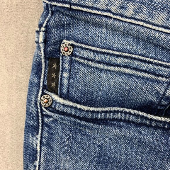 John Varvatos USA Mens Pants 30 Blue Jeans Wight Skinny Cotton Stretch 30x32 - Picture 4 of 14